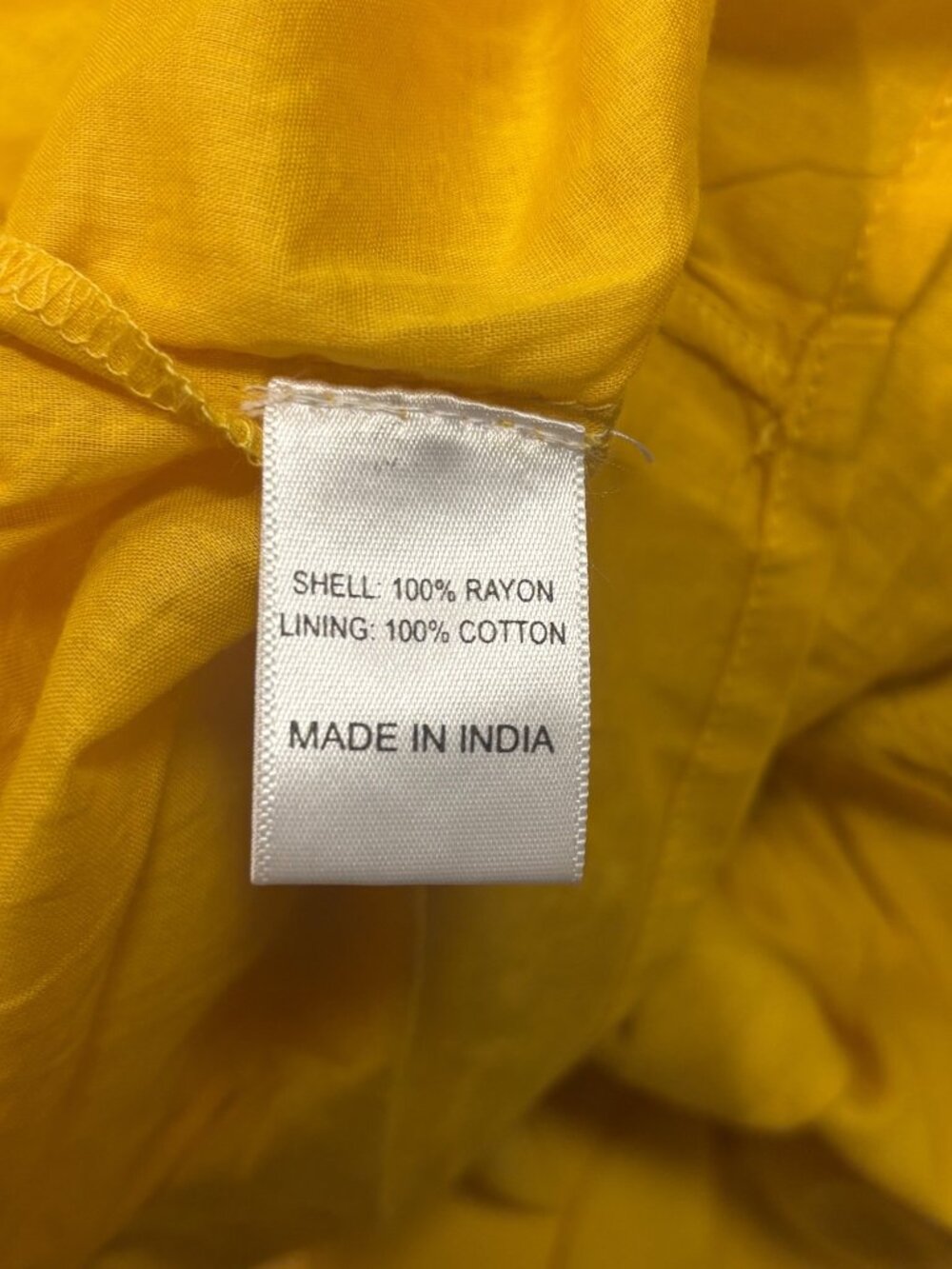 Jessakae Collection Mustard Yellow Midi Dress XL Square Neck Smocked Back Rayon - Picture 7 of 7